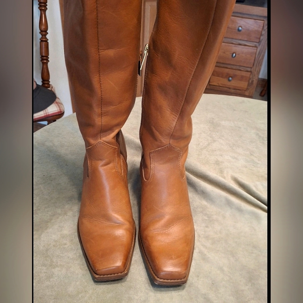 Brown Heeled Boots
